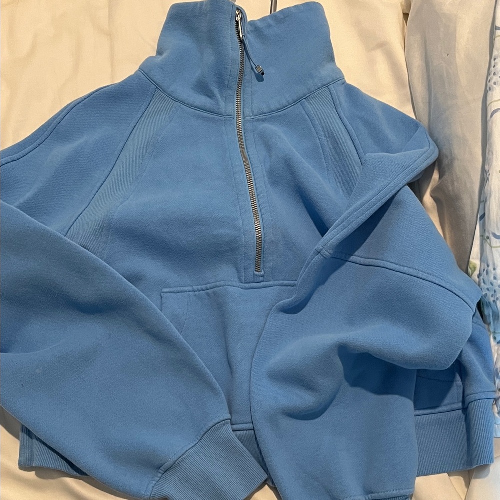 Blue Half-Zip Pullover